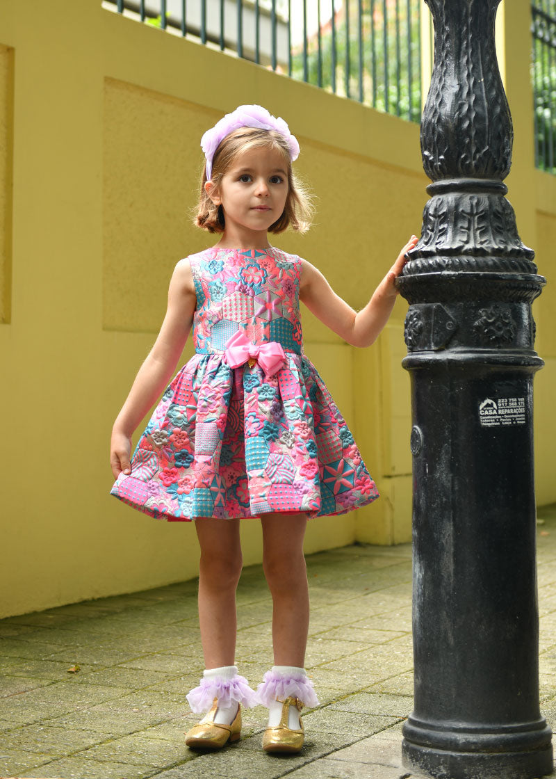 Ruby Hexa Dress Rose Multi