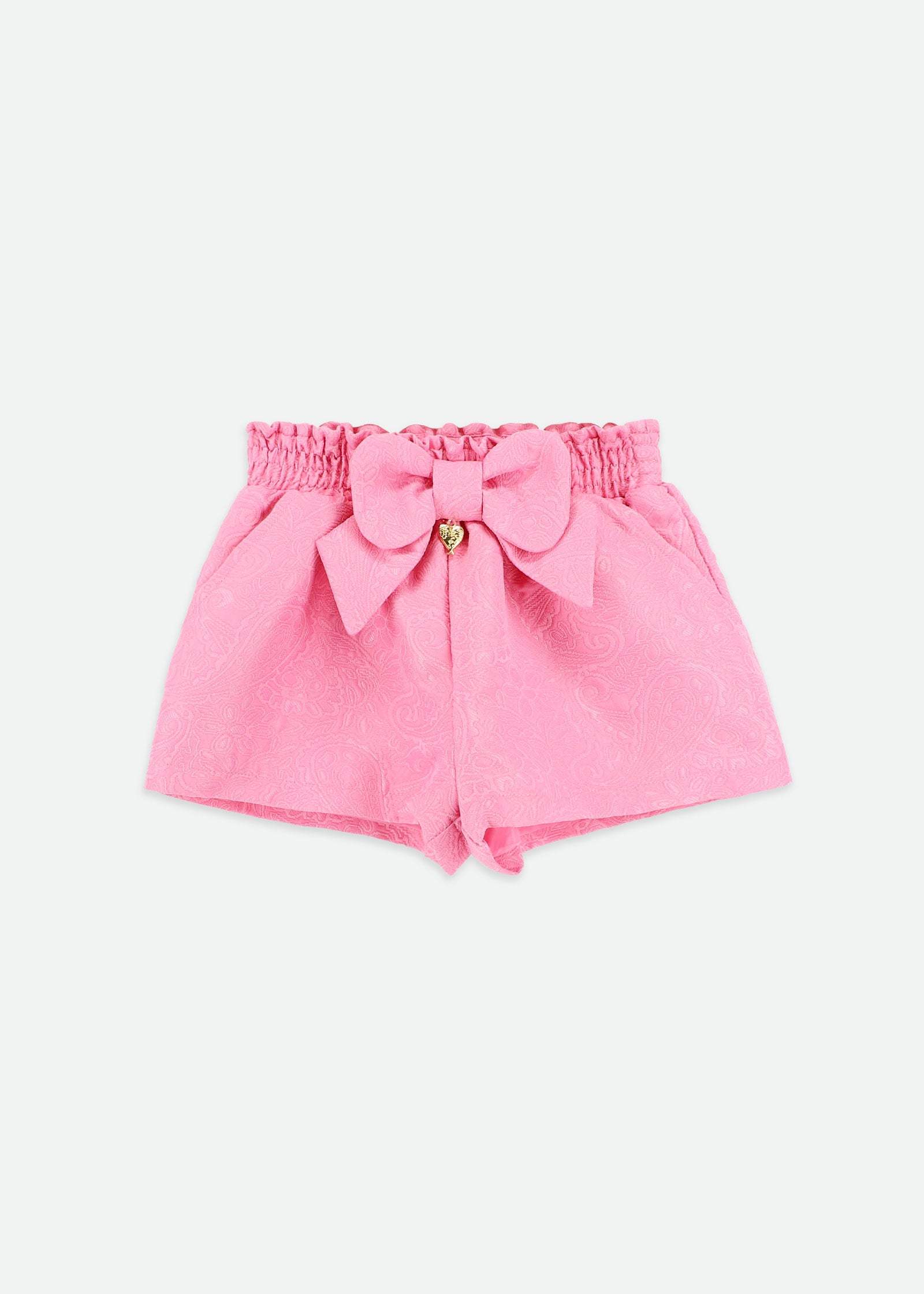 Ruthie Bow Jacquard Shorts Begonia Pink