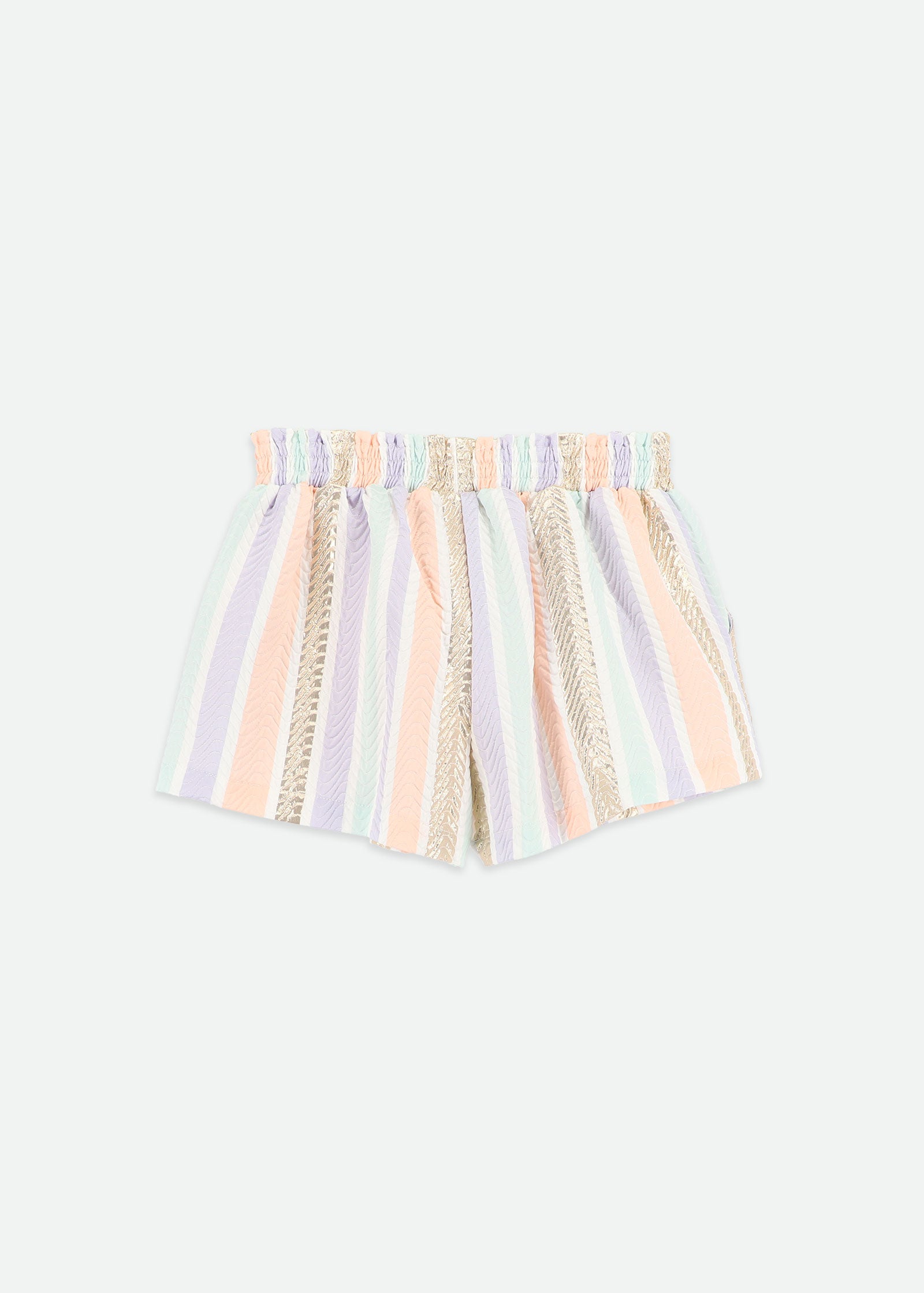 Ruthie Stripe Jacquard Shorts Gold Multi