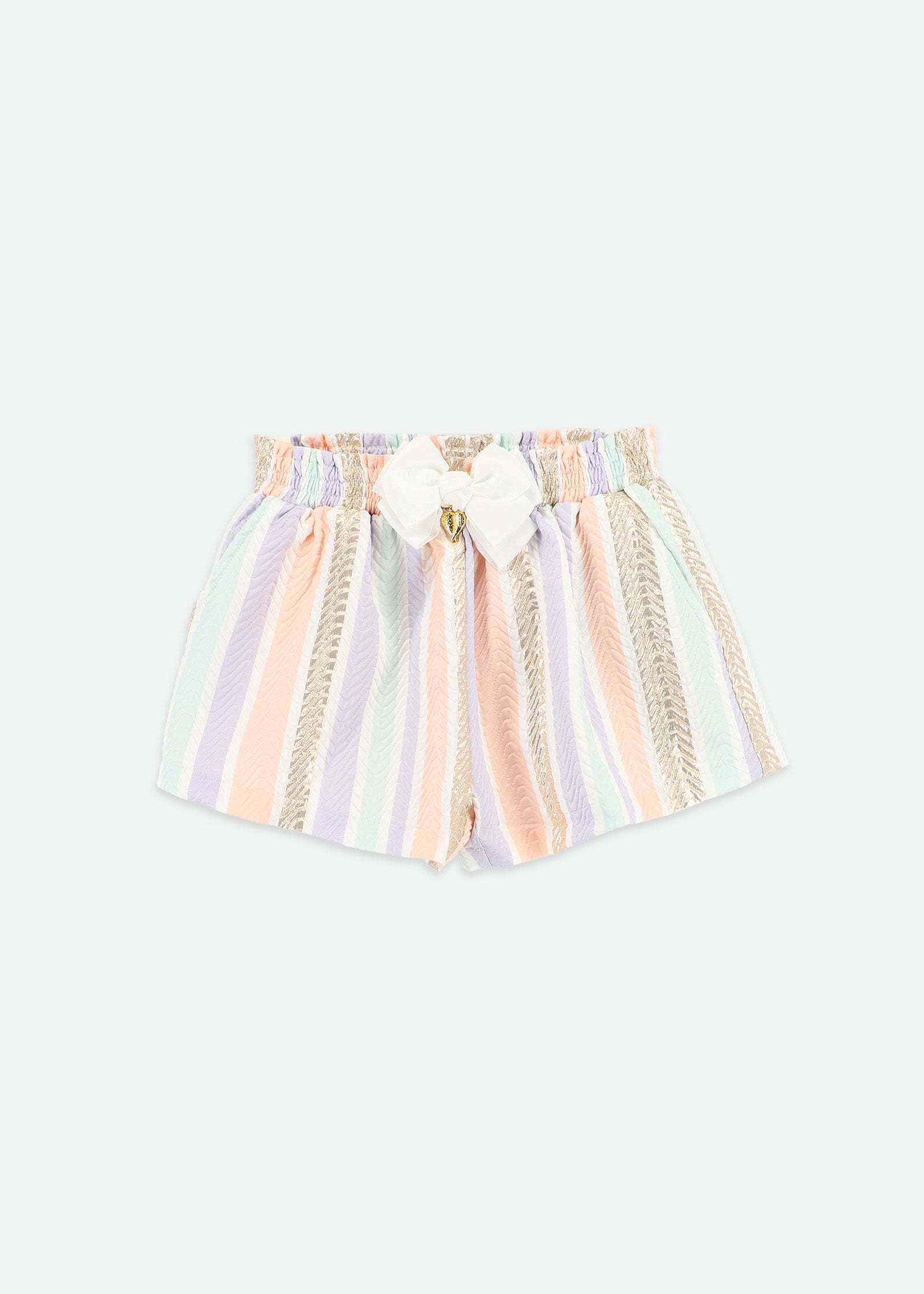 Ruthie Stripe Jacquard Shorts Gold Multi