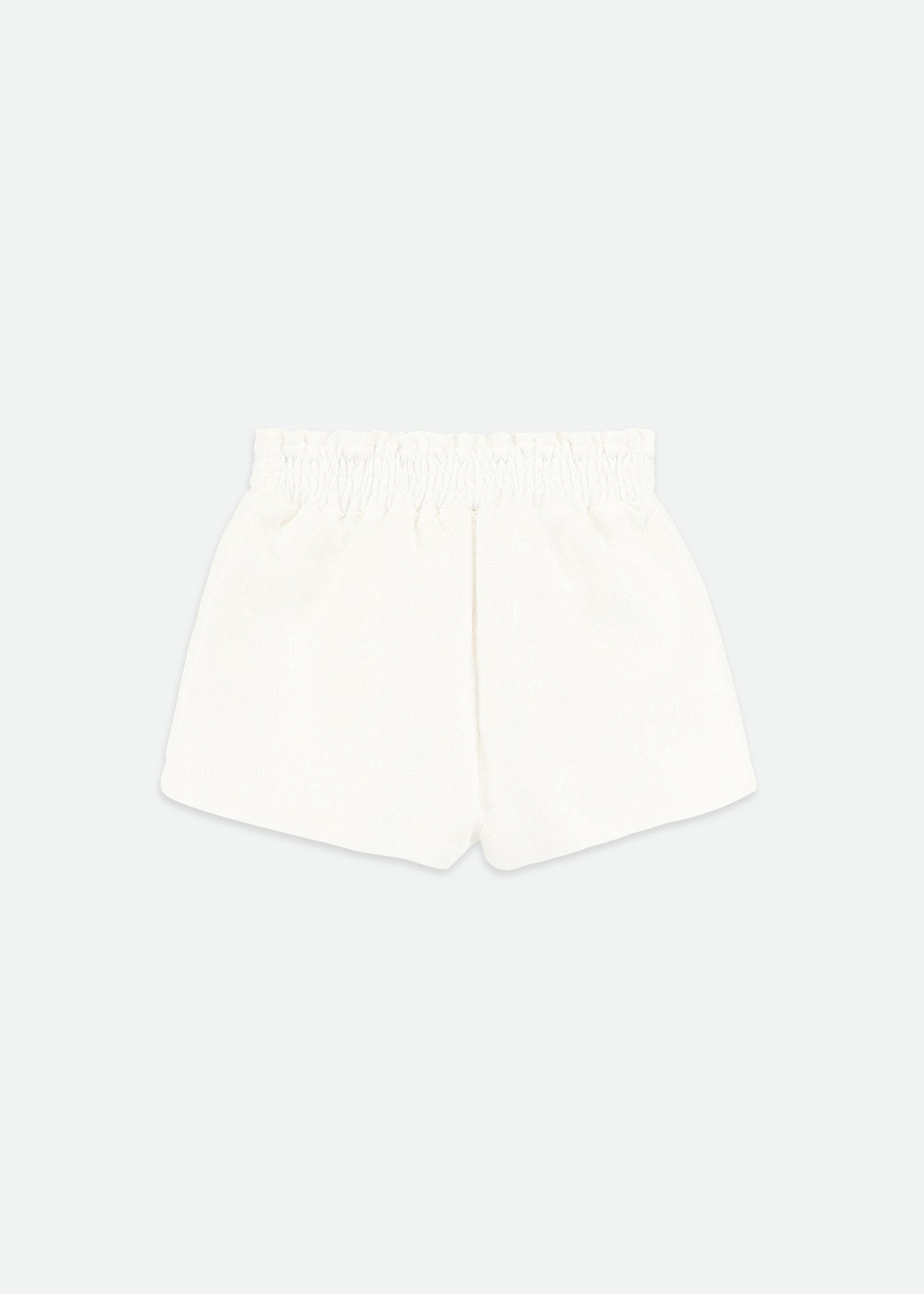 Ruthie Bow Jacquard Shorts Snowdrop