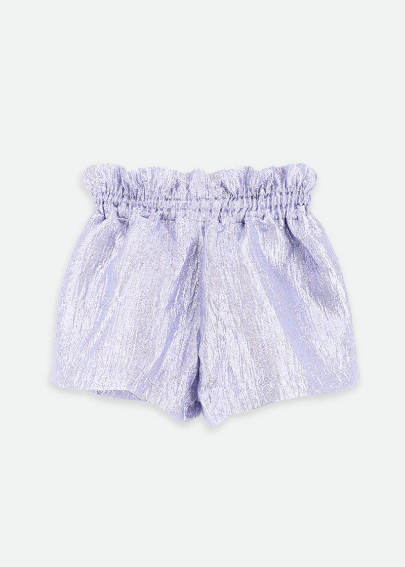 Ruthie Metallic Shorts Lilac