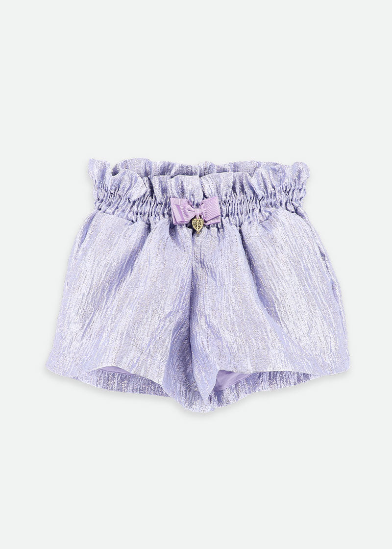 Ruthie Metallic Shorts Lilac