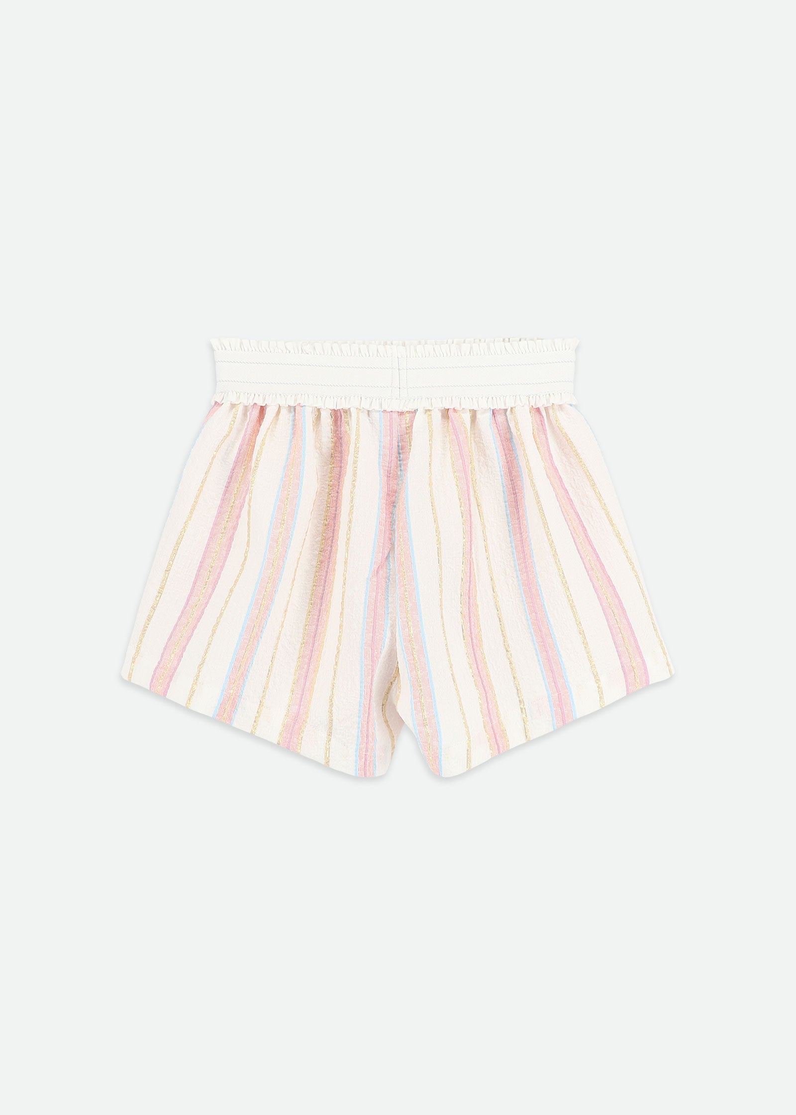 Ruthie Jacquard Stripe Shorts Snowdrop