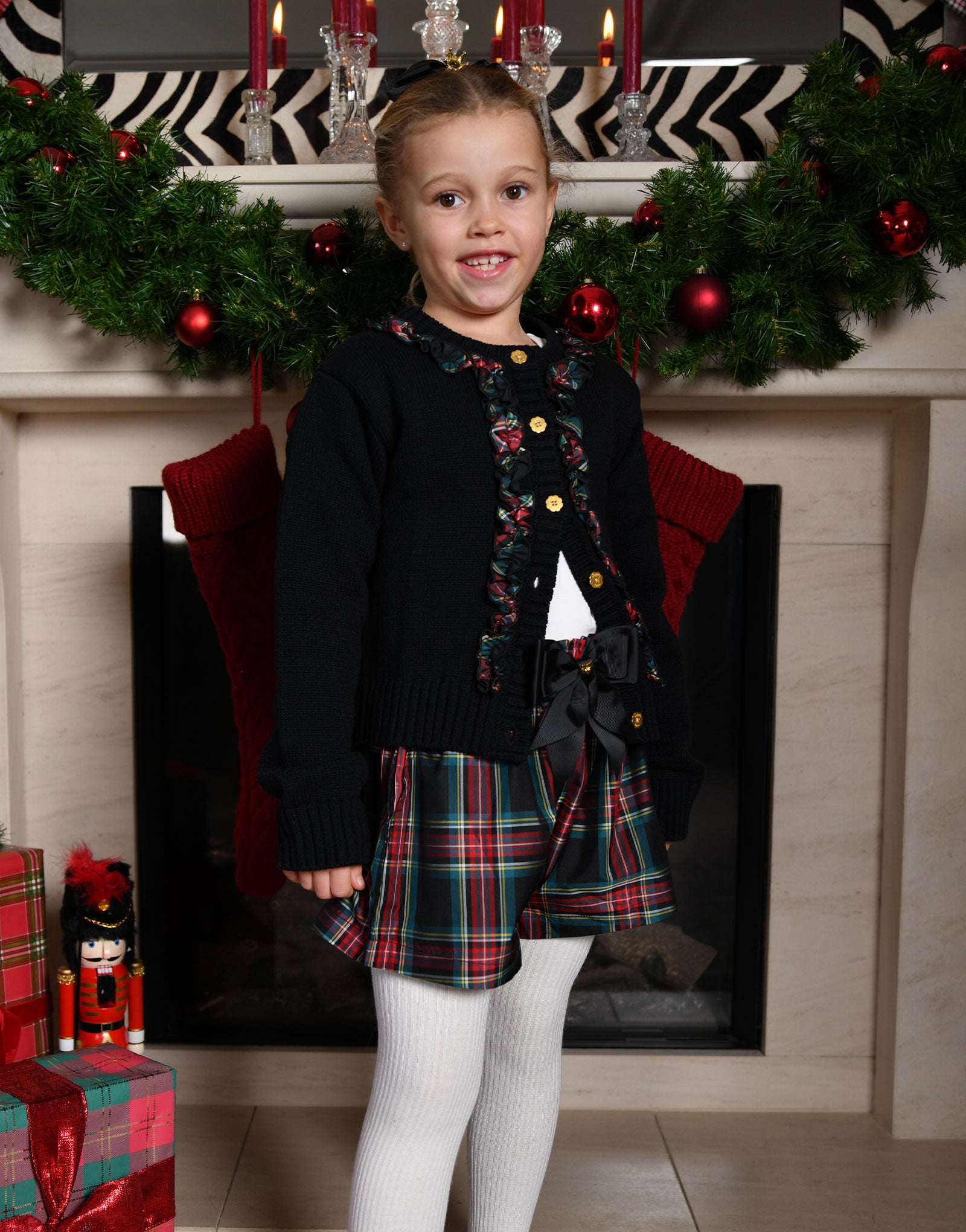 Ruthie Tartan Shorts Black