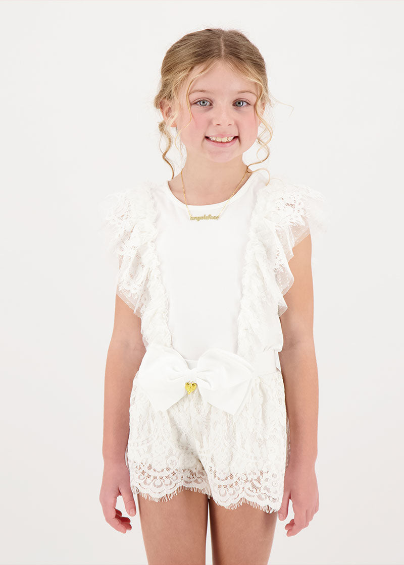 Saige Vest Top Snowdrop