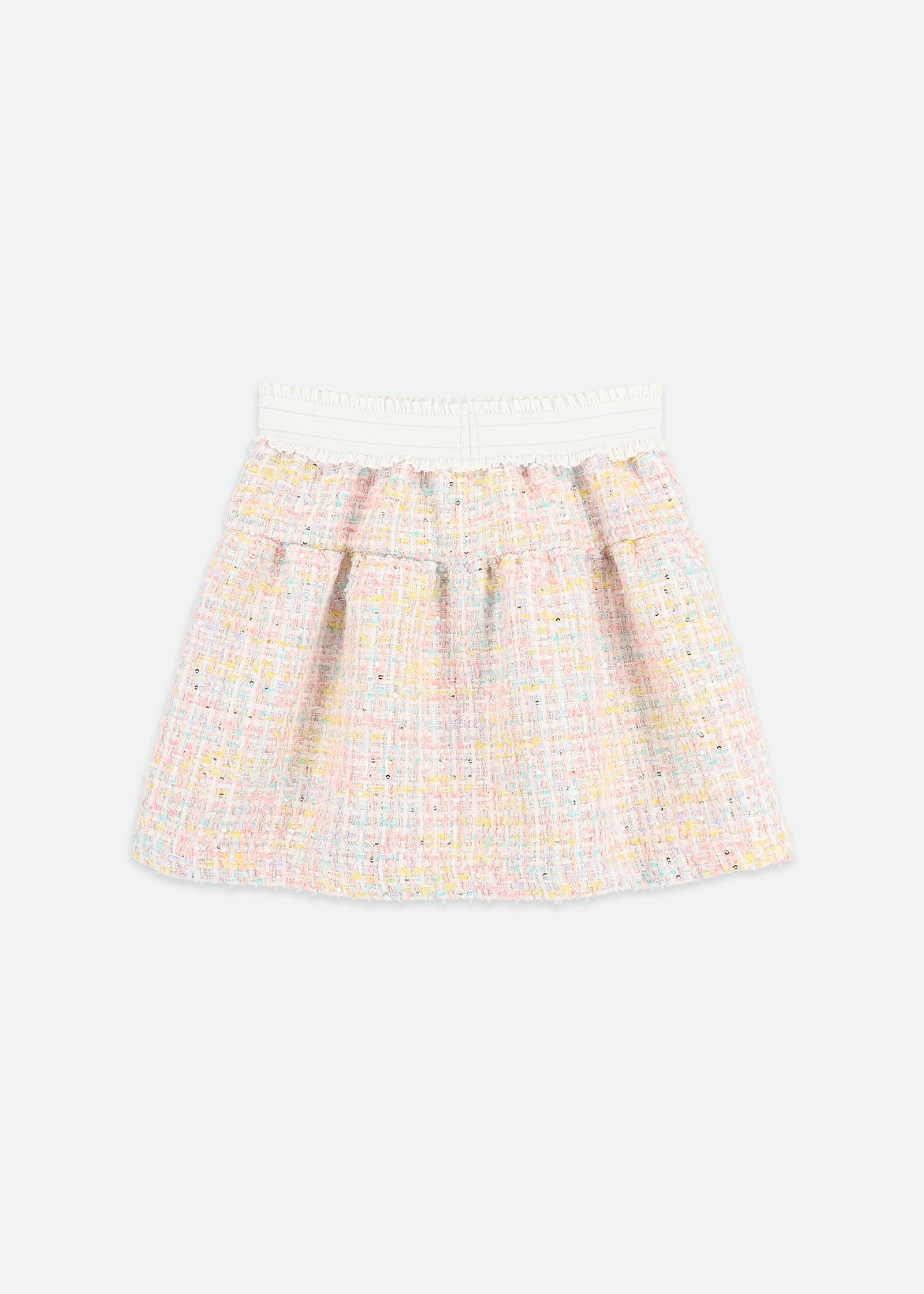 Sally Tweed Skirt Pink Mix