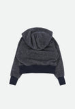 Samira Glitter Sweat Hoodie Navy