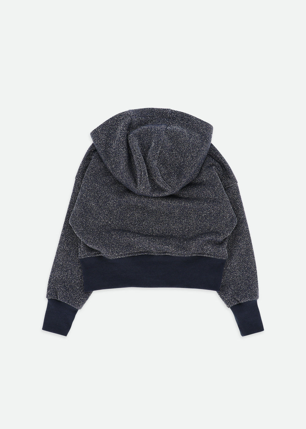 Samira Glitter Sweat Hoodie Navy