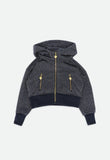 Samira Glitter Sweat Hoodie Navy