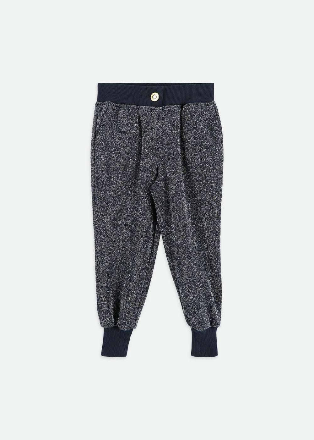 Samira Glitter Sweat Jogger Navy