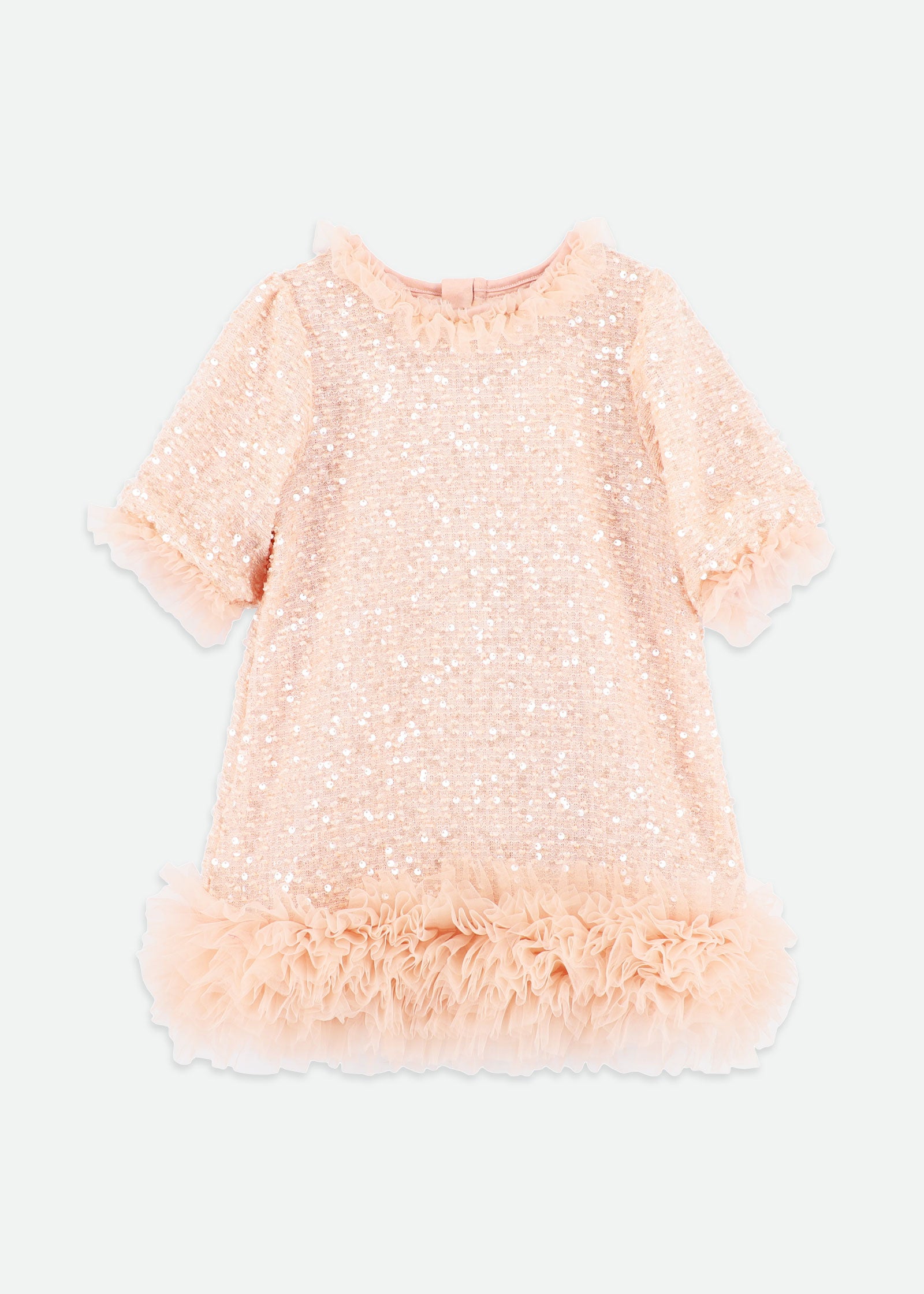 Sasha Sequin Dress Blush Pink  Angel's Face