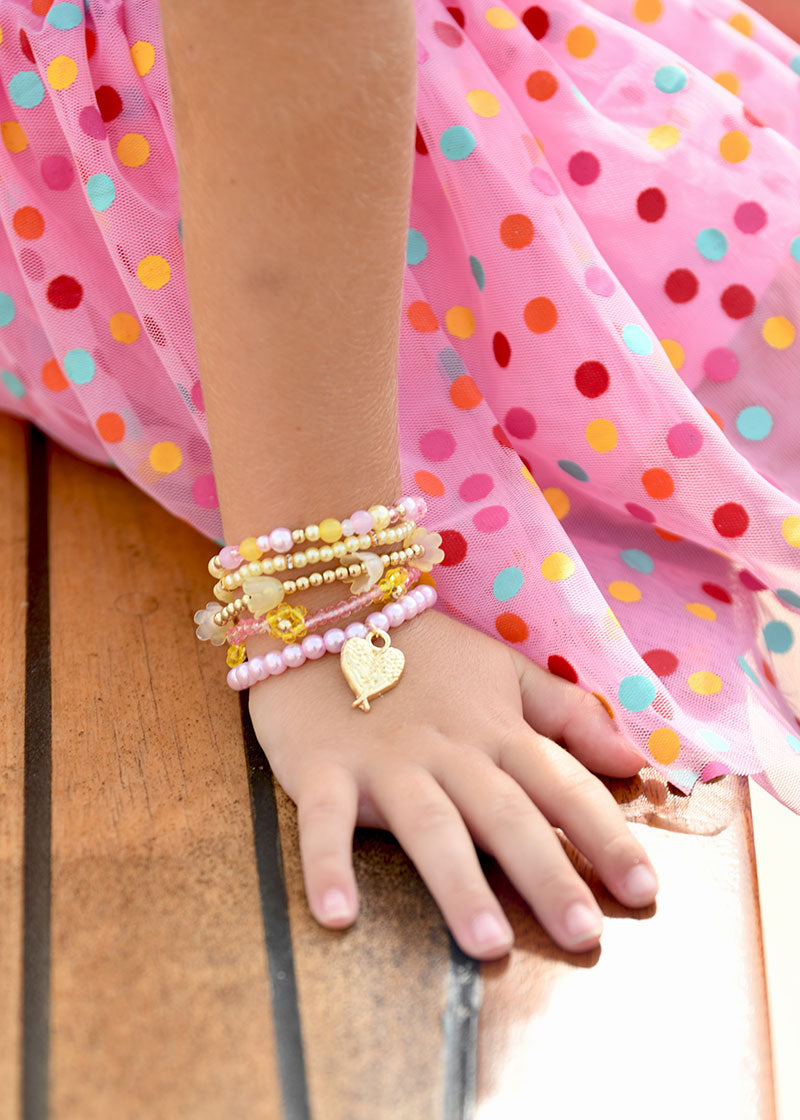 Sherbert Flower Bracelet Set