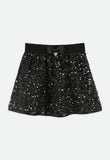 Sinead Sequin Skirt Black