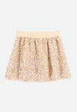 Sinead Sequin Skirt Caramel