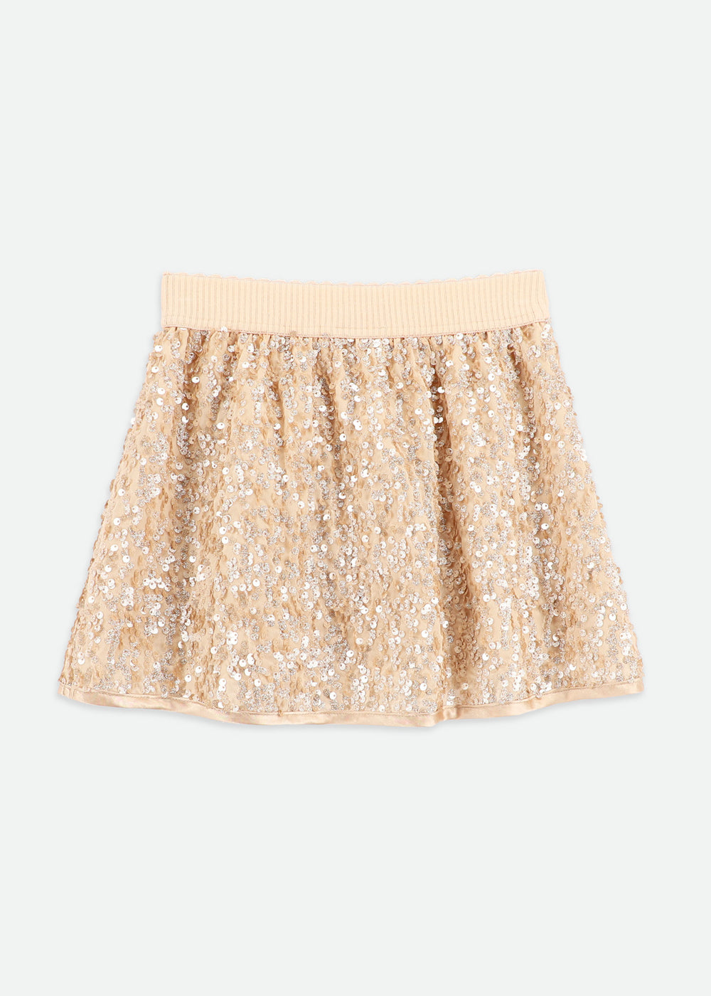 Sinead Sequin Skirt Caramel