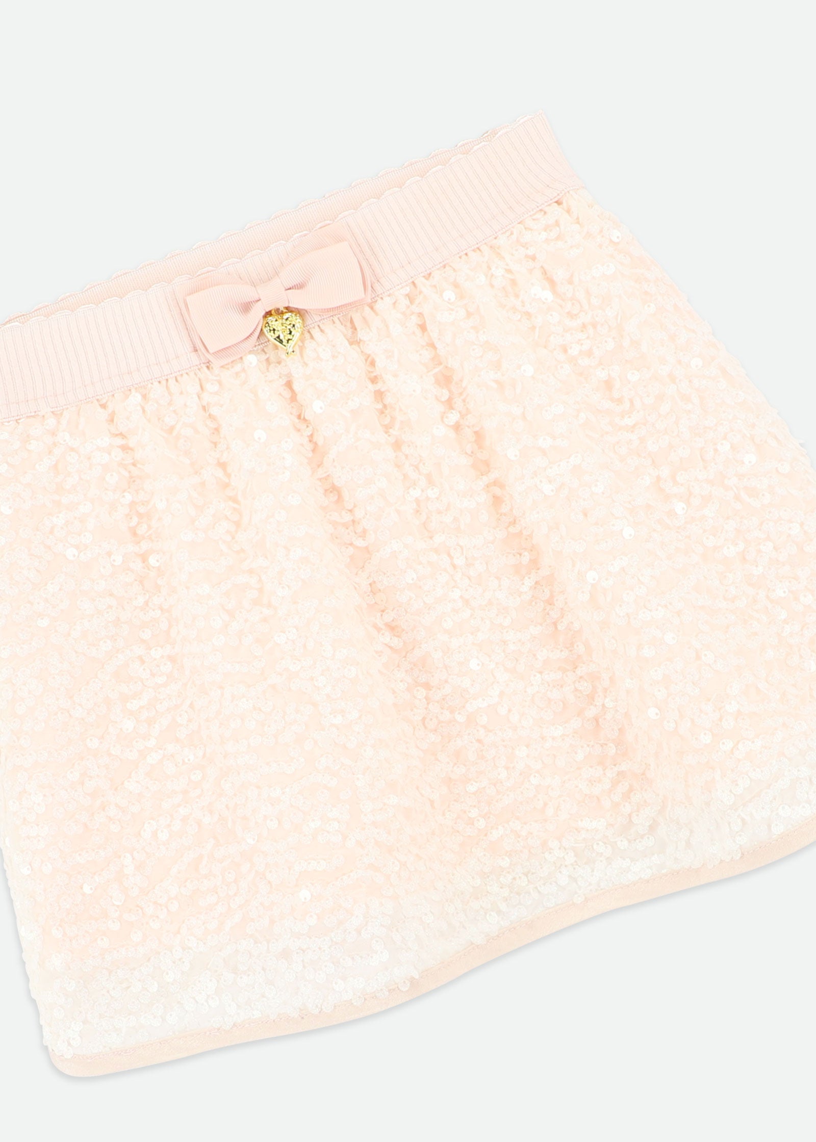 Sinead Sequin Skirt Peach