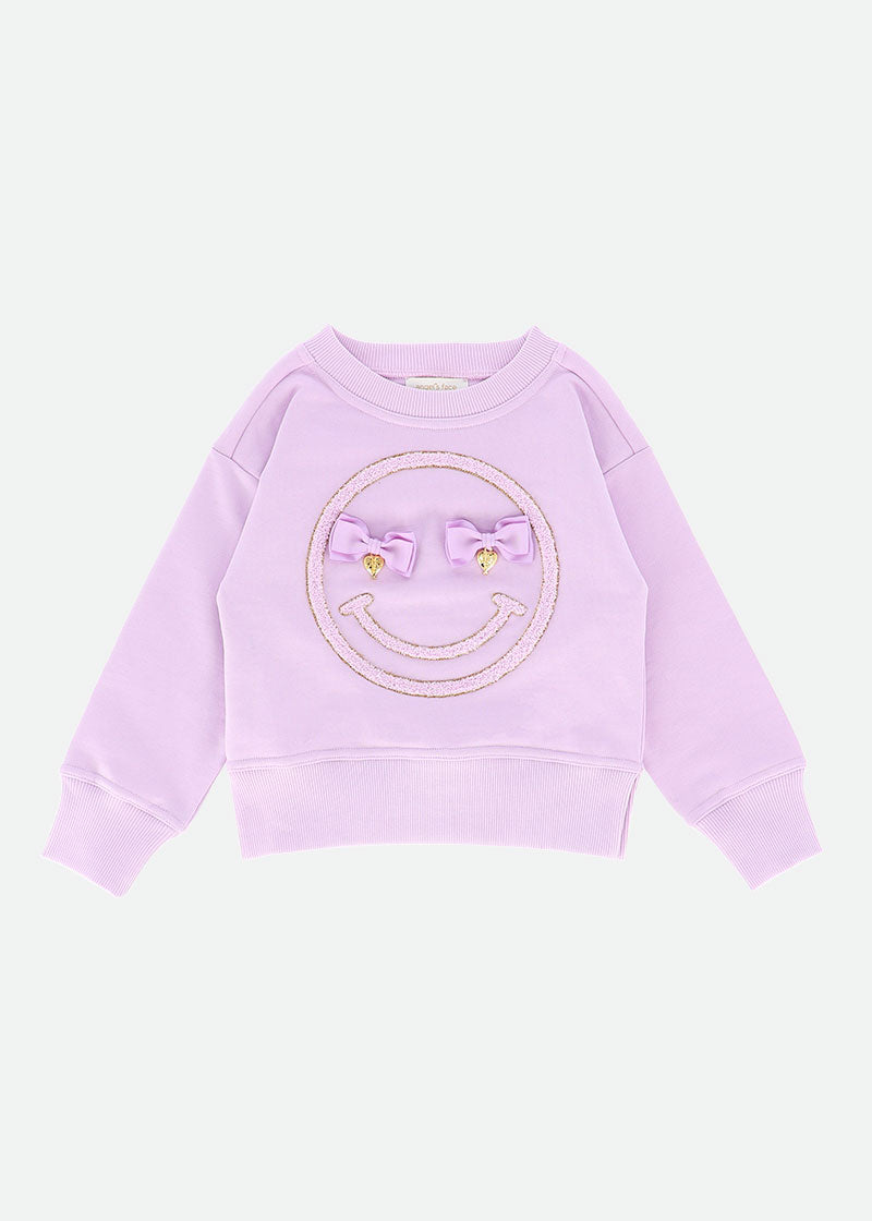 Smile Sweatshirt Lilac