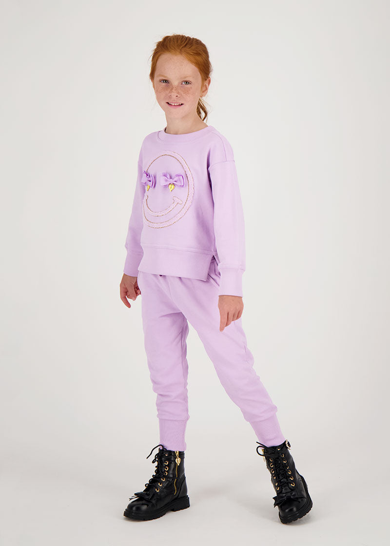 Smile Sweatshirt Lilac