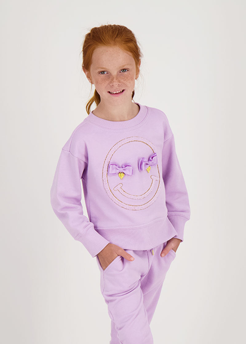 Smile Sweatshirt Lilac