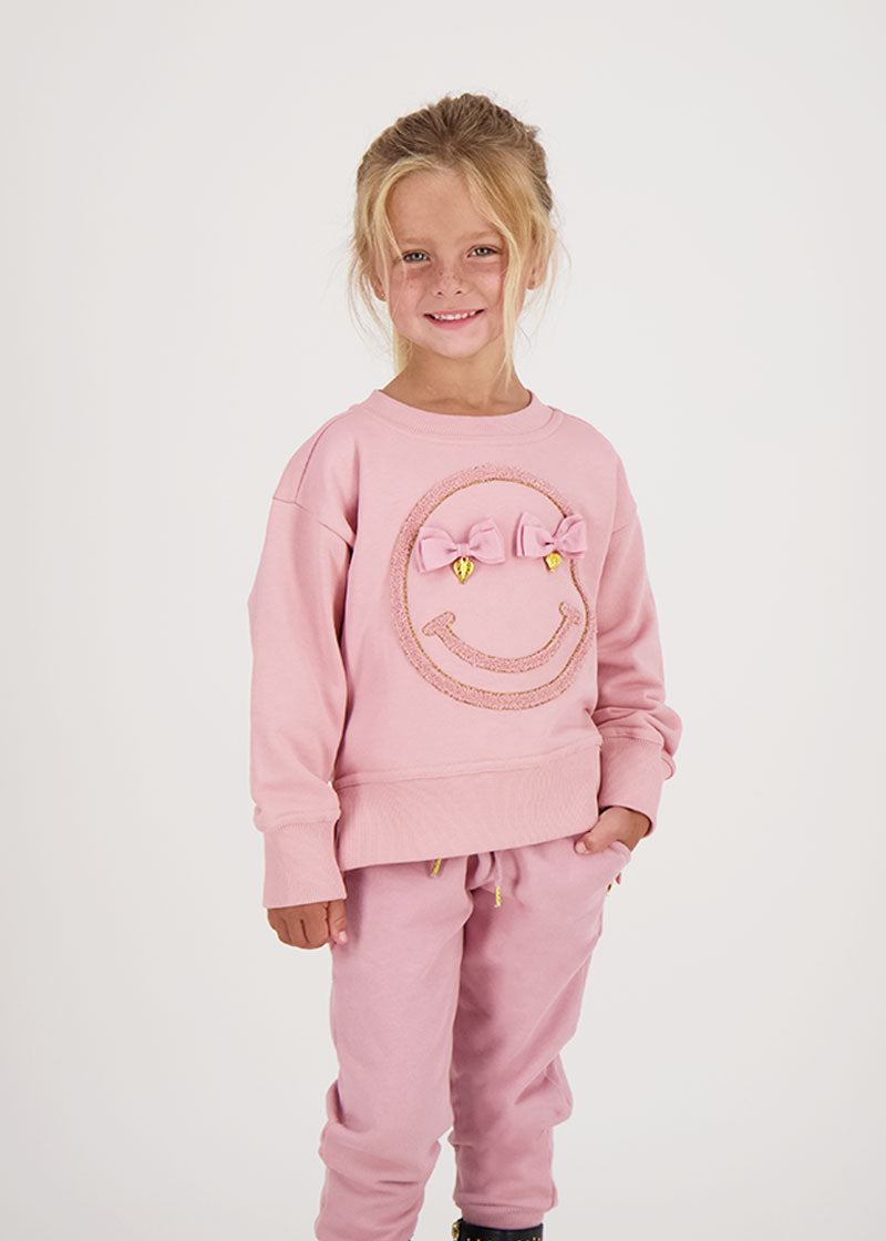 Smile Sweatshirt Tea Rose