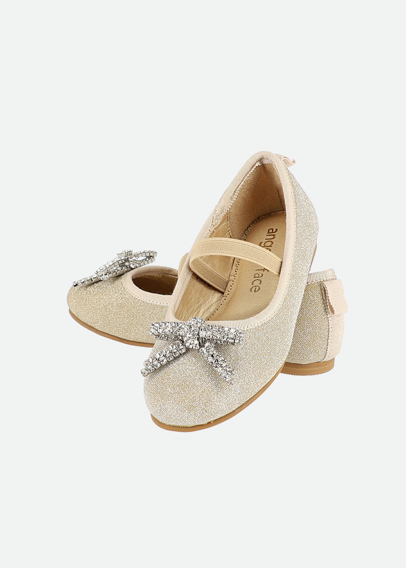 Sofia Diamante Bow Pumps Gold