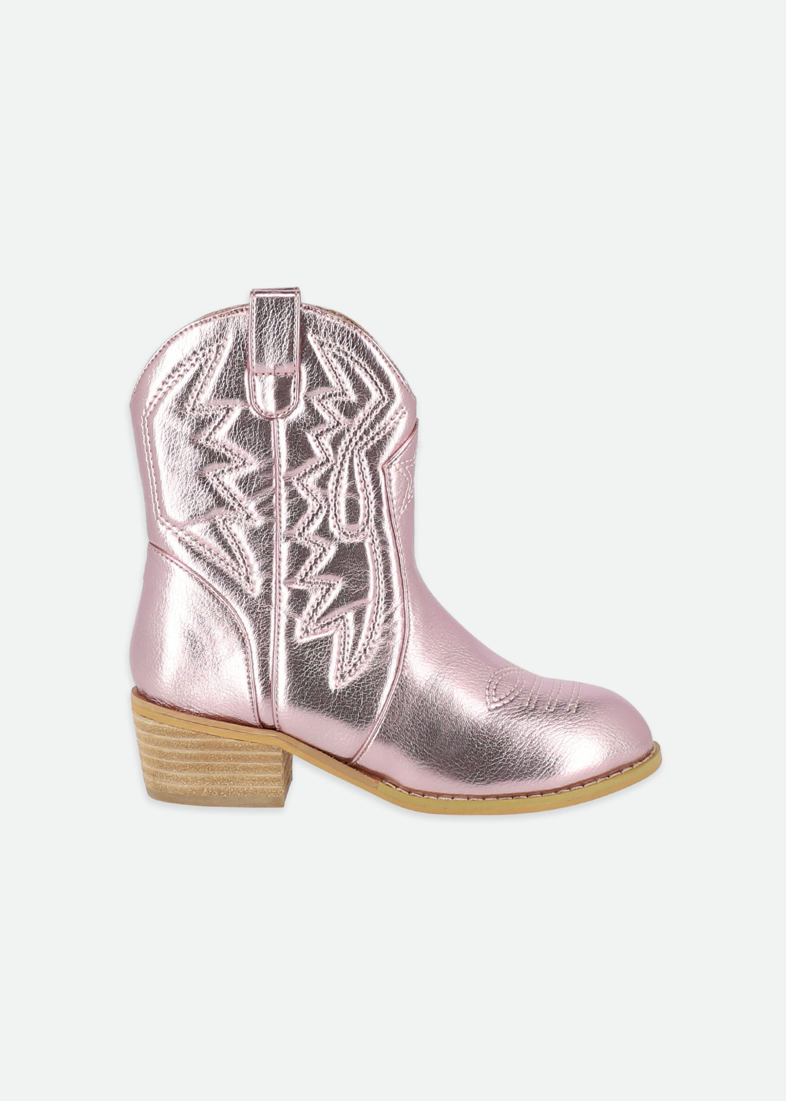 Soraya Metallic Cowboy Boot Pink