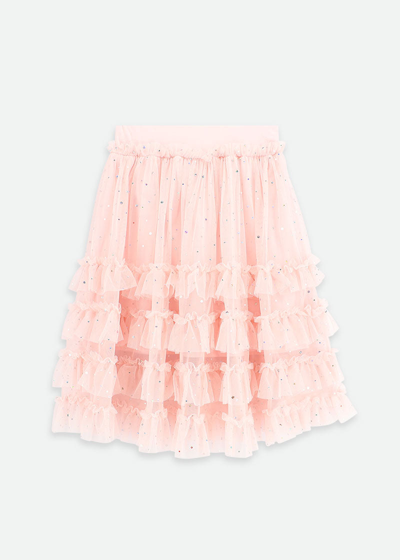 St Kit Sparkle Skirt Pale Pink