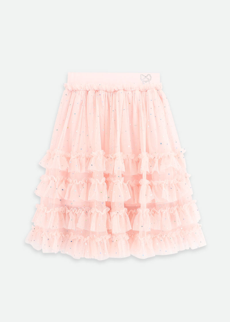 St Kit Sparkle Skirt Pale Pink