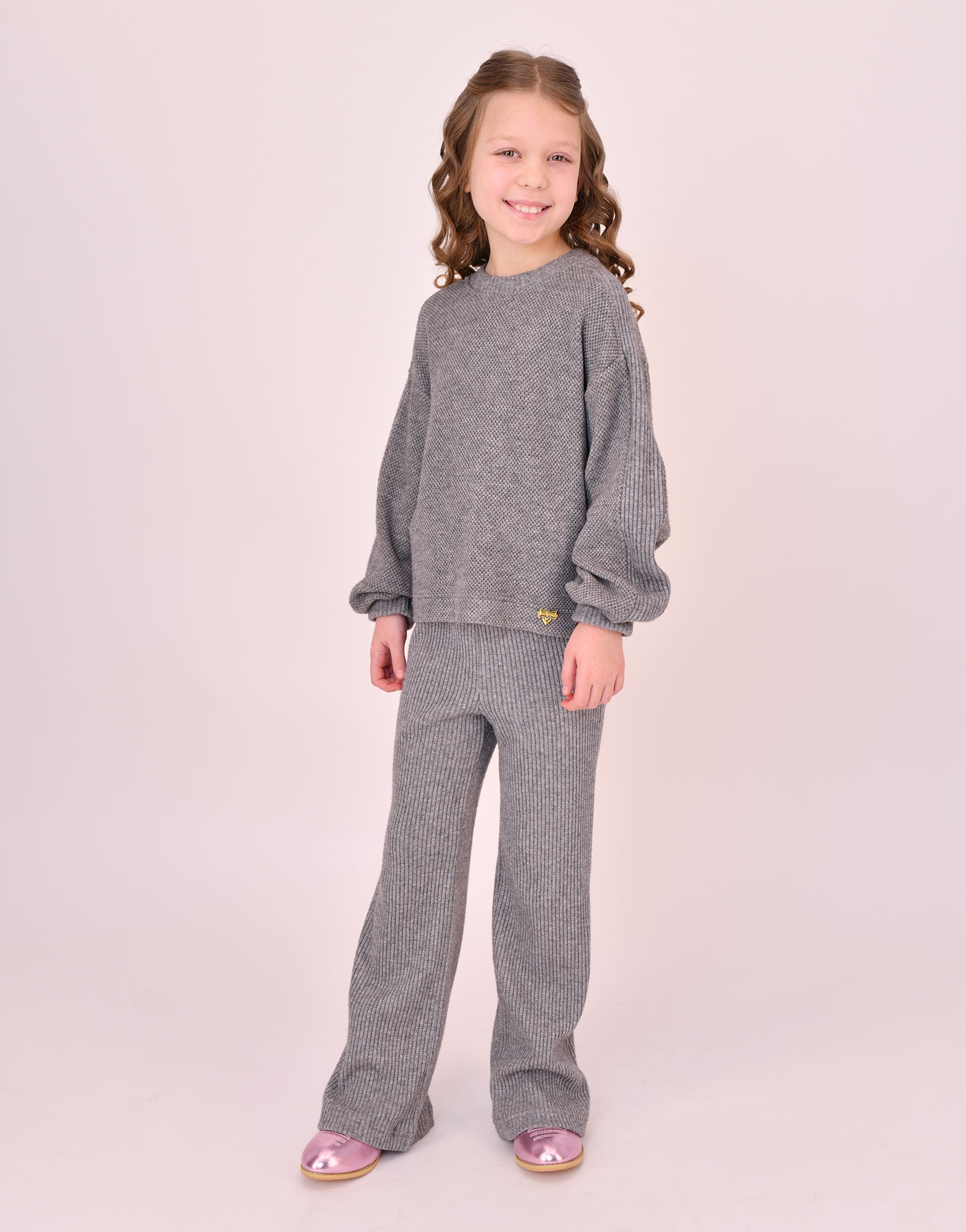 Stephanie Knitted Trouser Grey