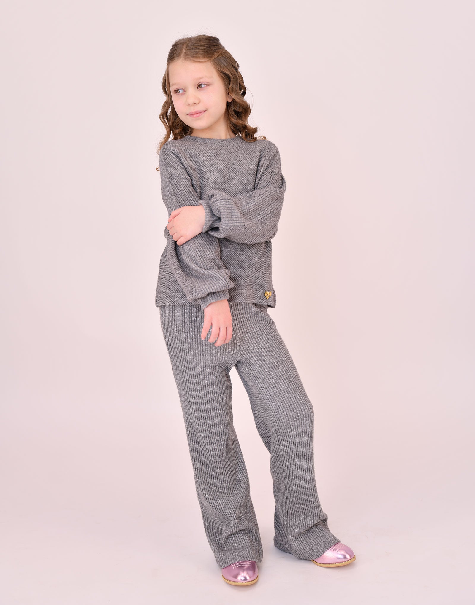 Stephanie Knitted Trouser Grey