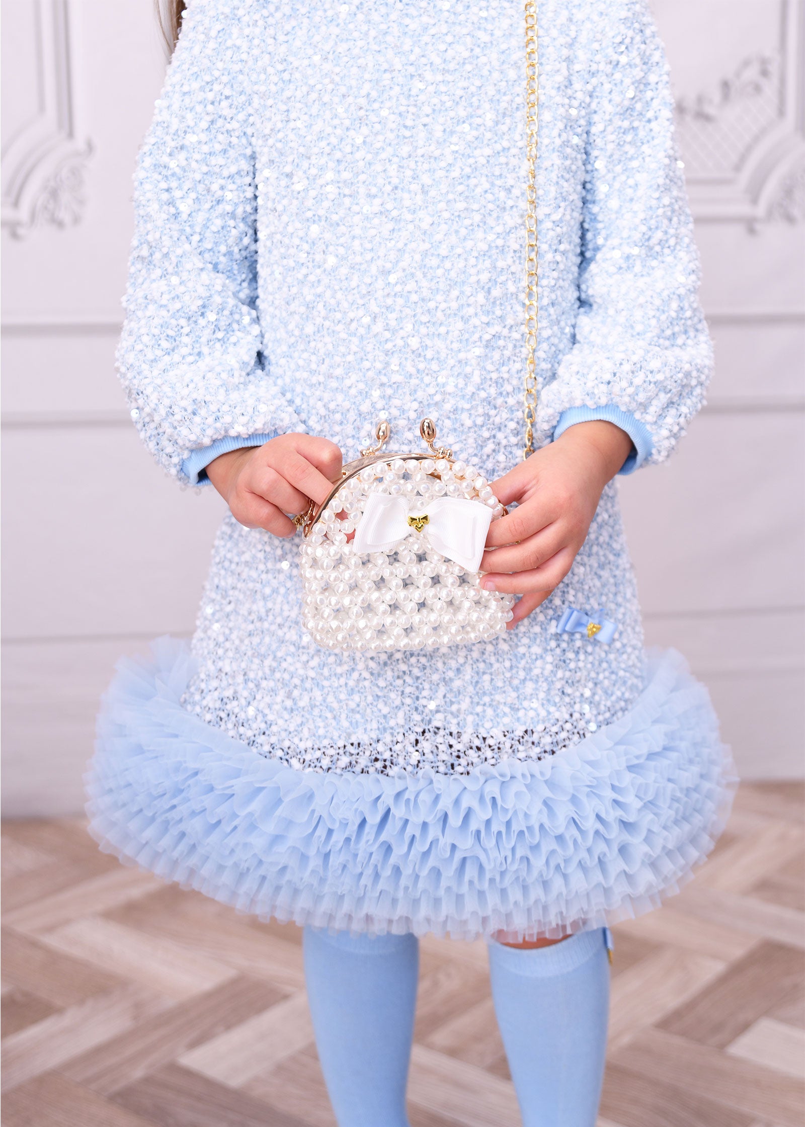 Sweetie Pearl Bag Snowdrop