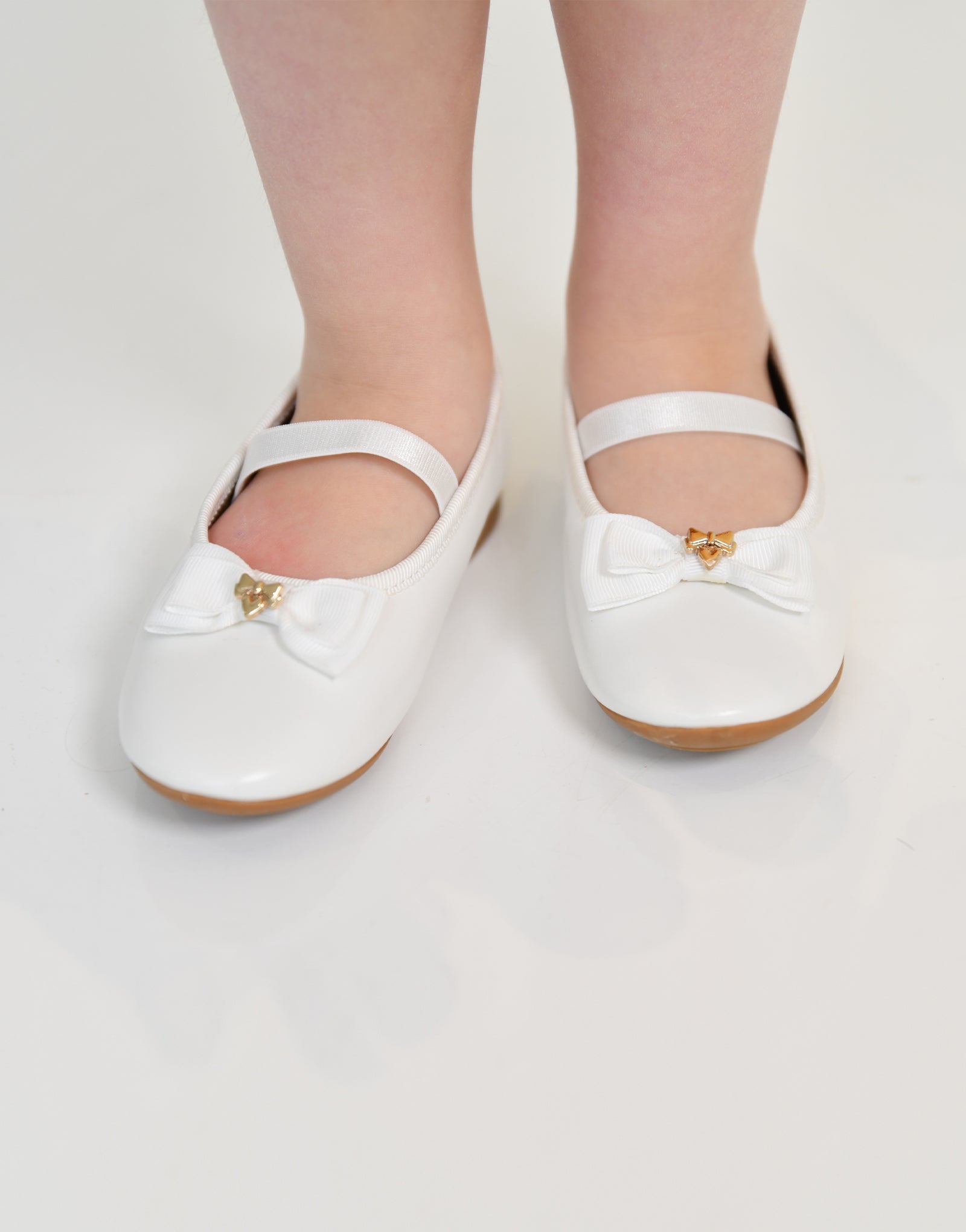 Sylvie Toddler Bow Pump Snowdrop