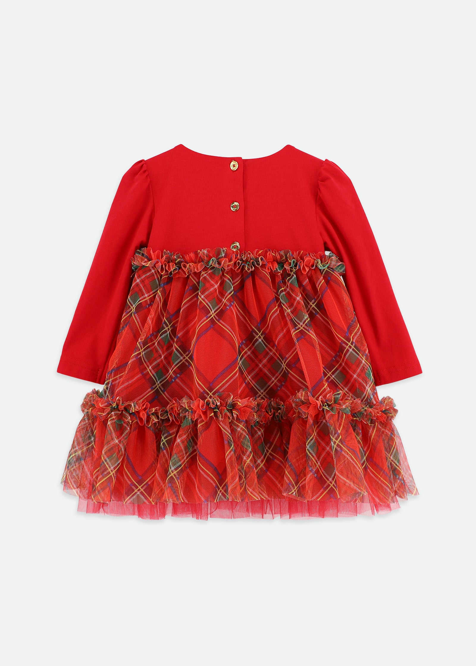 Tavia Baby Tartan Dress Red