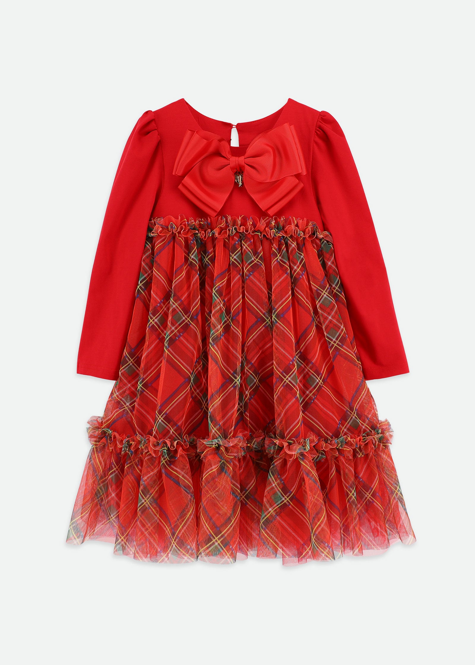 Tavia Tartan Dress Red