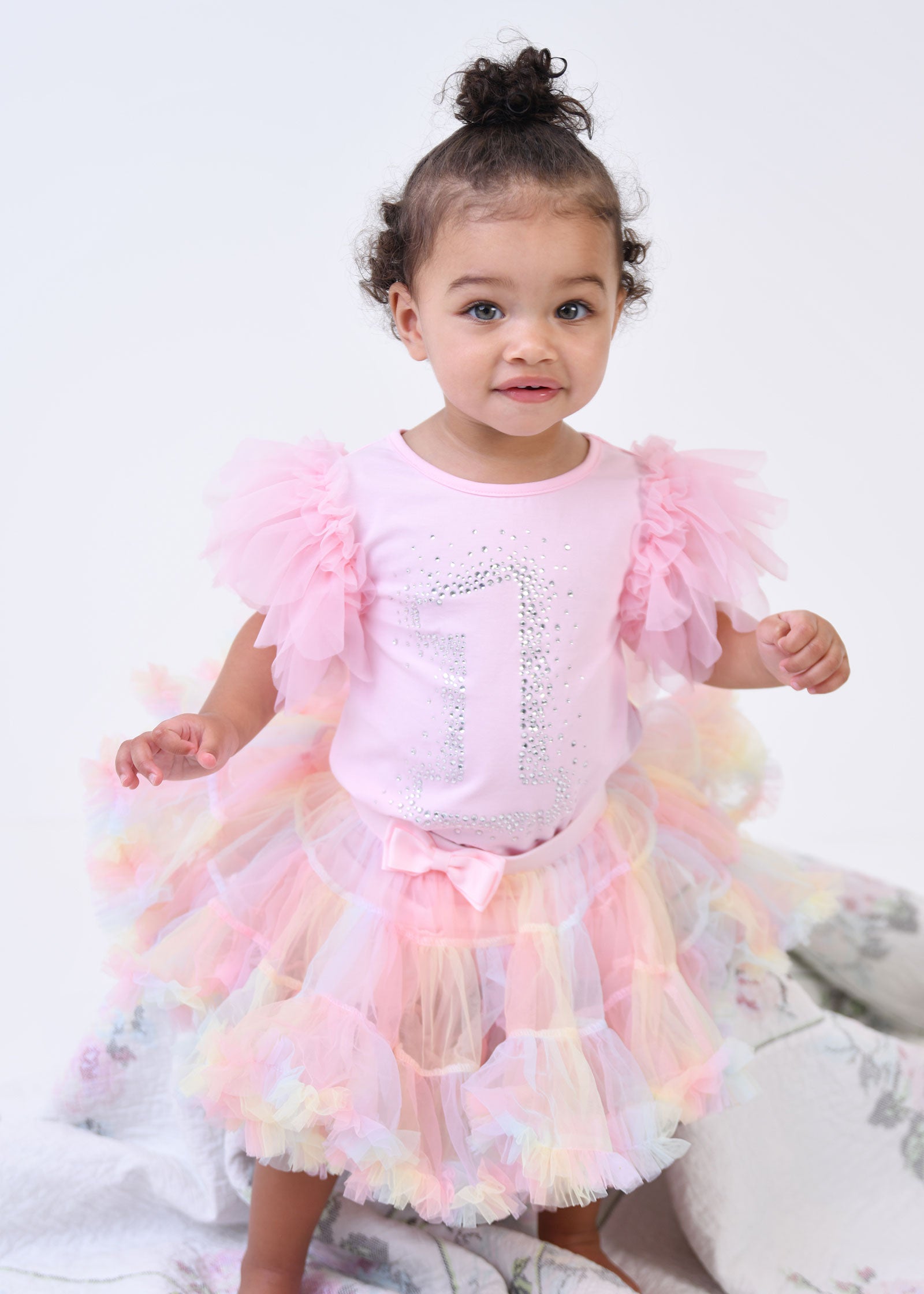 1st Birthday Top Fairy Pink