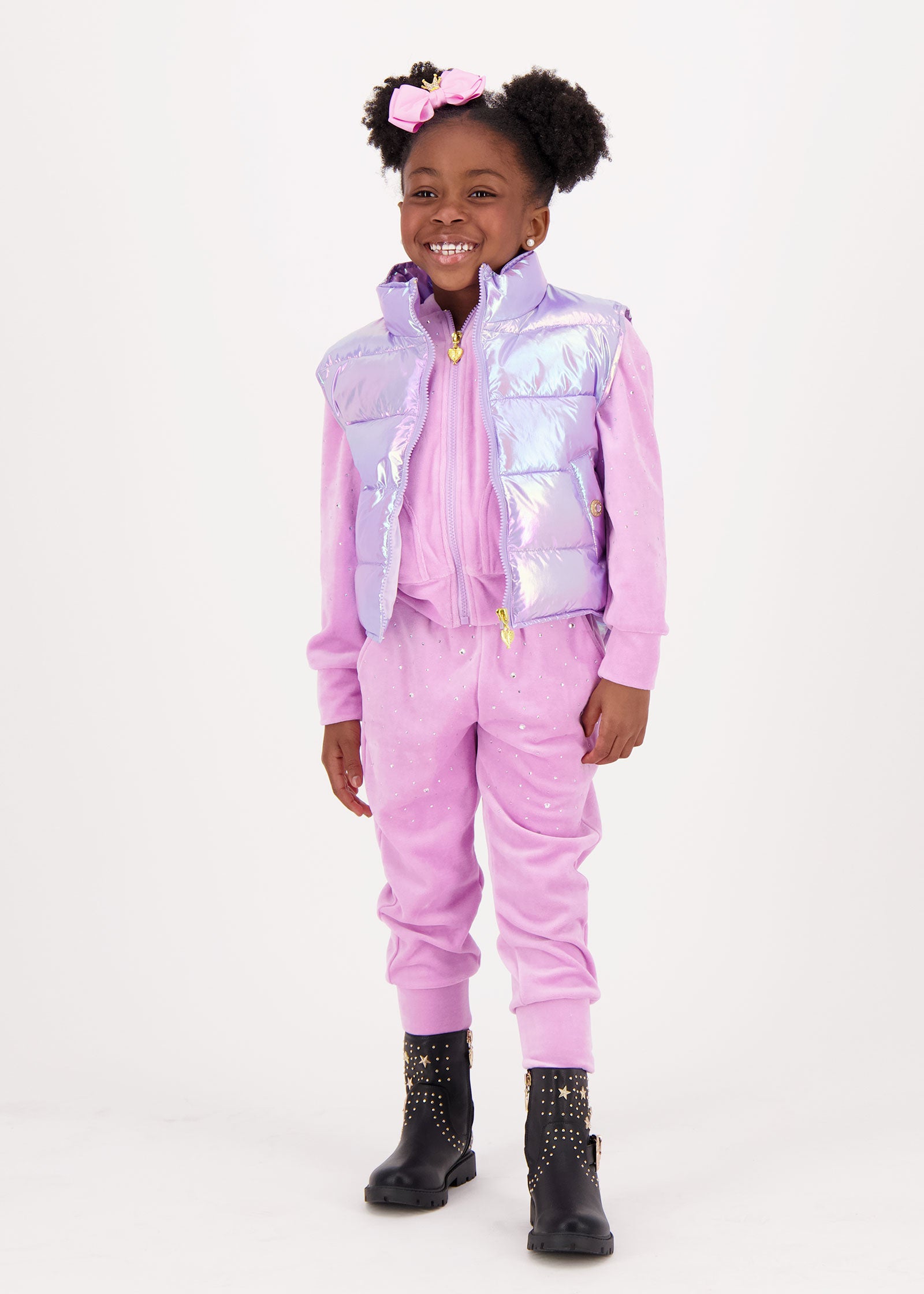 Tilda Iridescent Gilet Orchid Pink