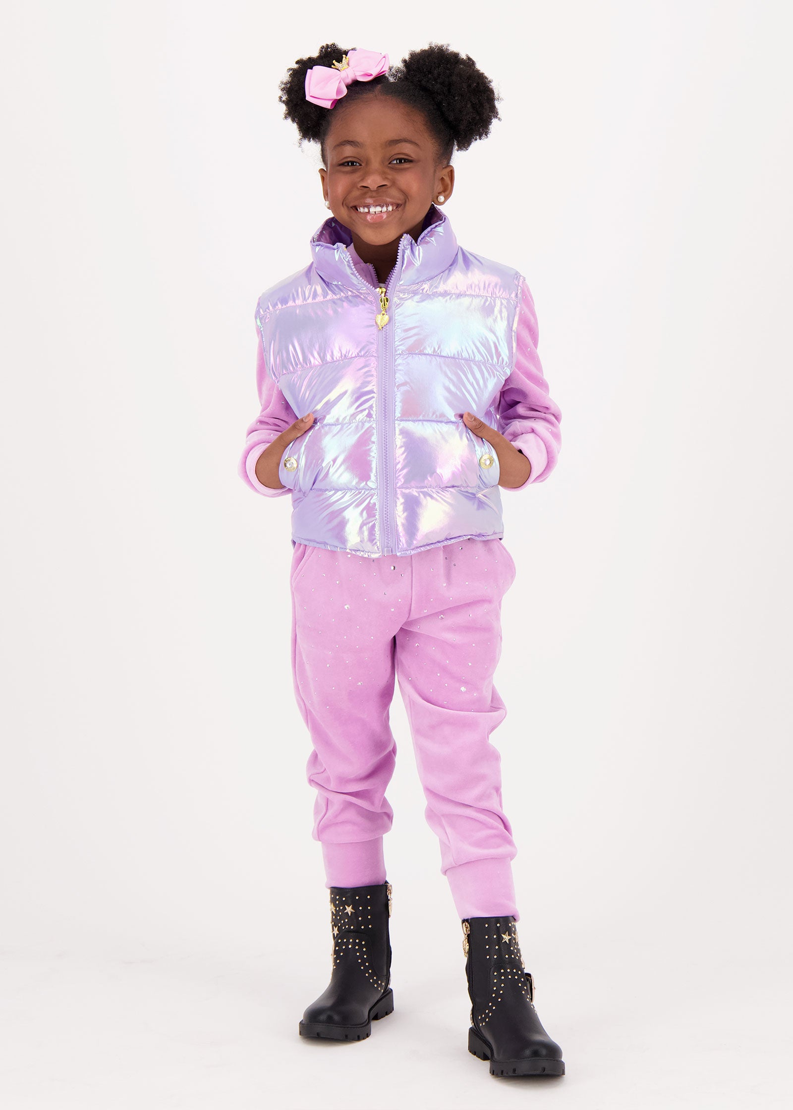 Tilda Iridescent Gilet Orchid Pink