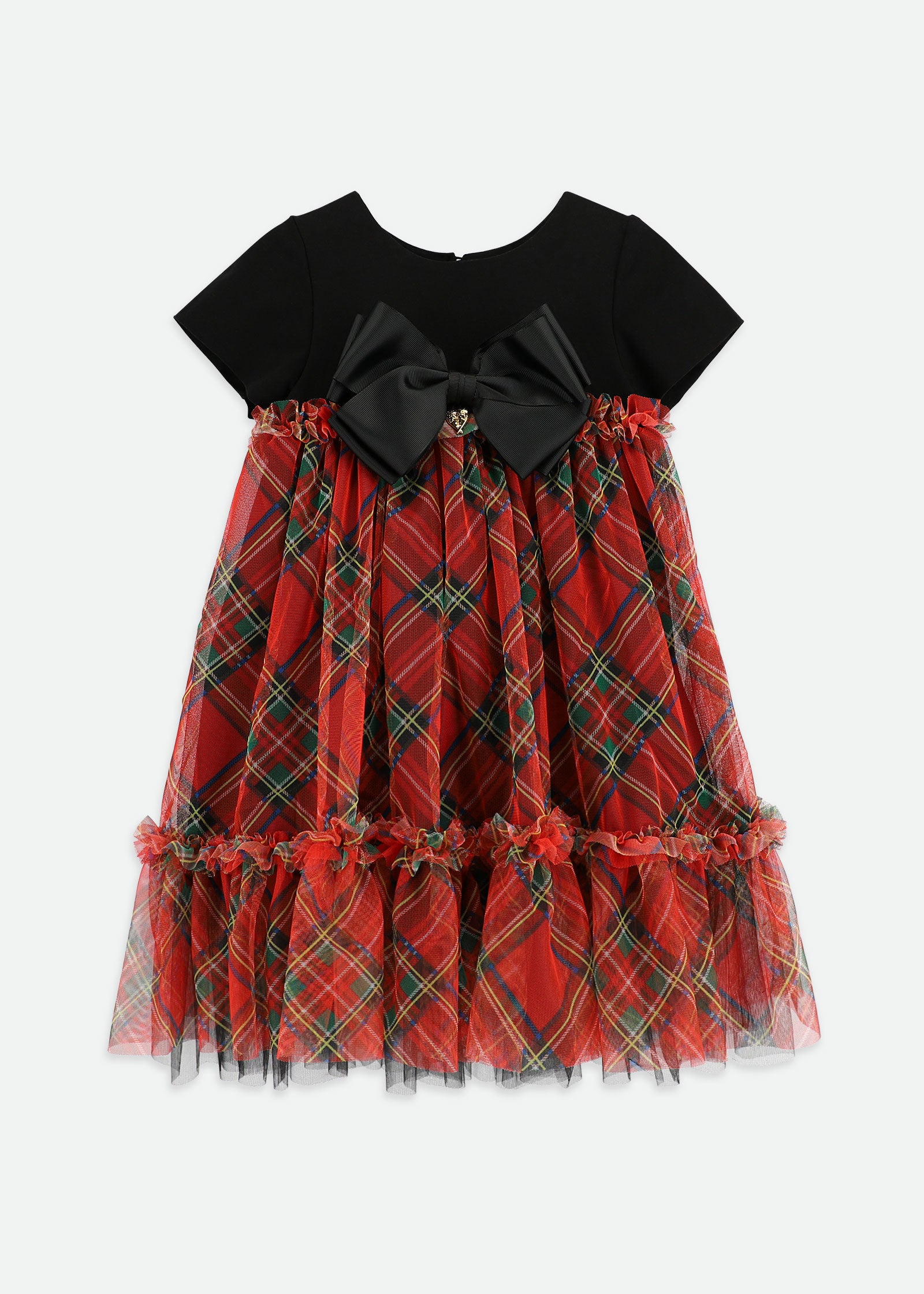 Tory Tartan Dress Black