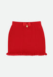 Troy Ribbed Skirt Red