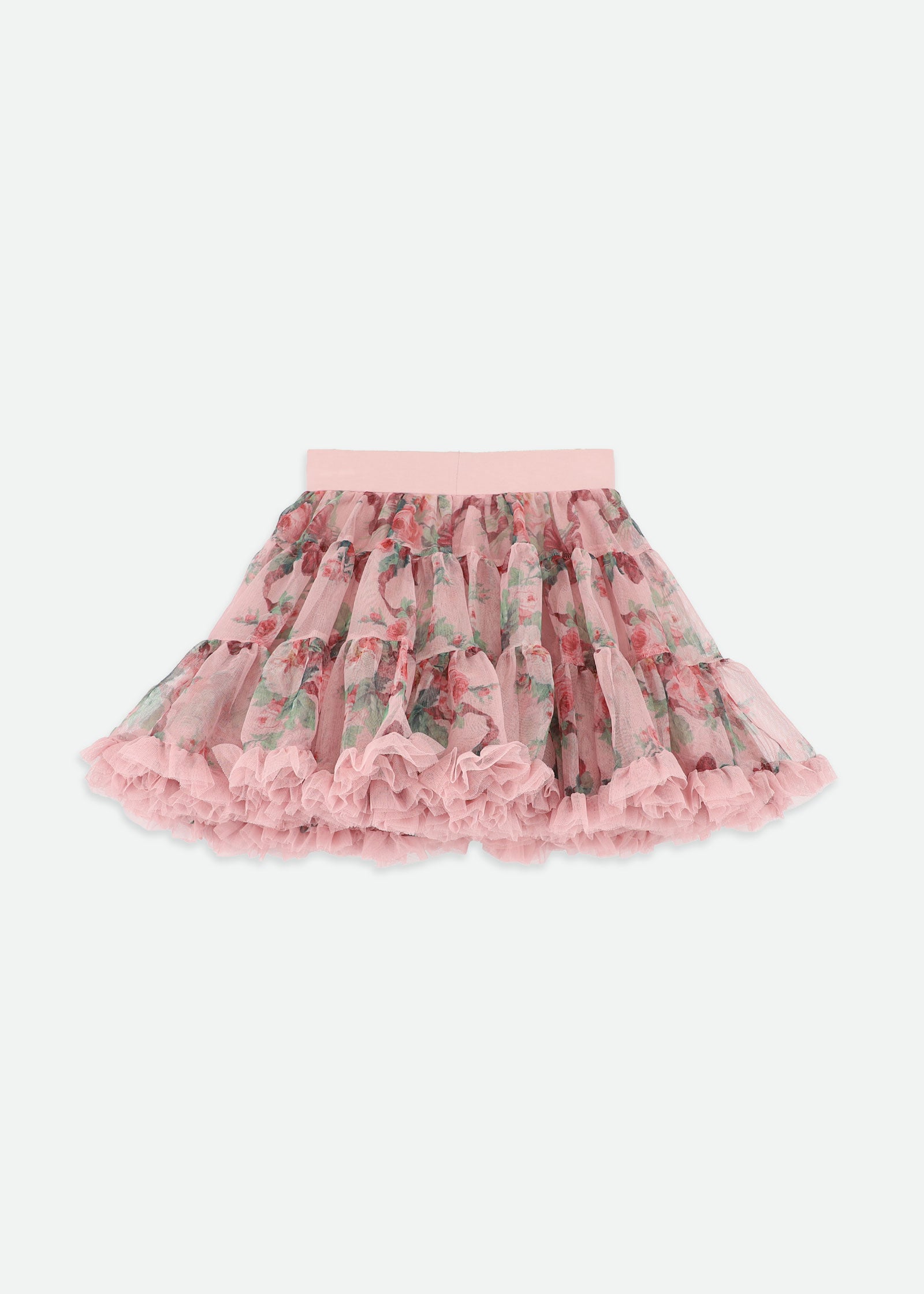 Pixie Ribbon & Roses Print Tutu Vintage Rose