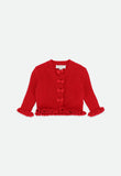 Tyler Baby Ribbed Cardigan Red