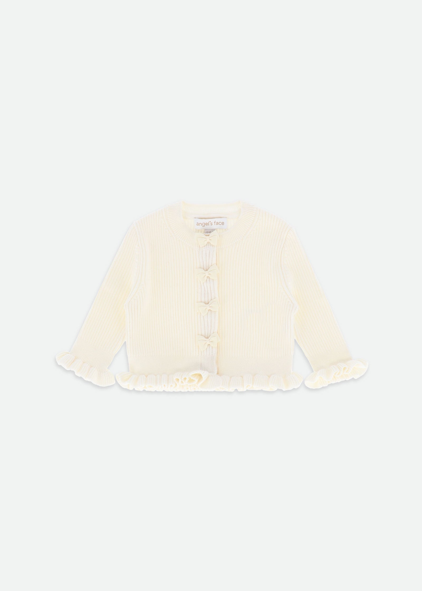 Tyler Baby Ribbed Cardigan Vanilla