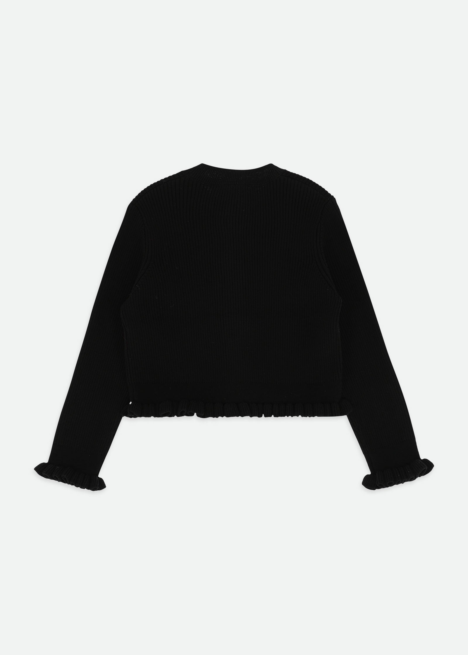 Tyler Ribbed Cardigan Black