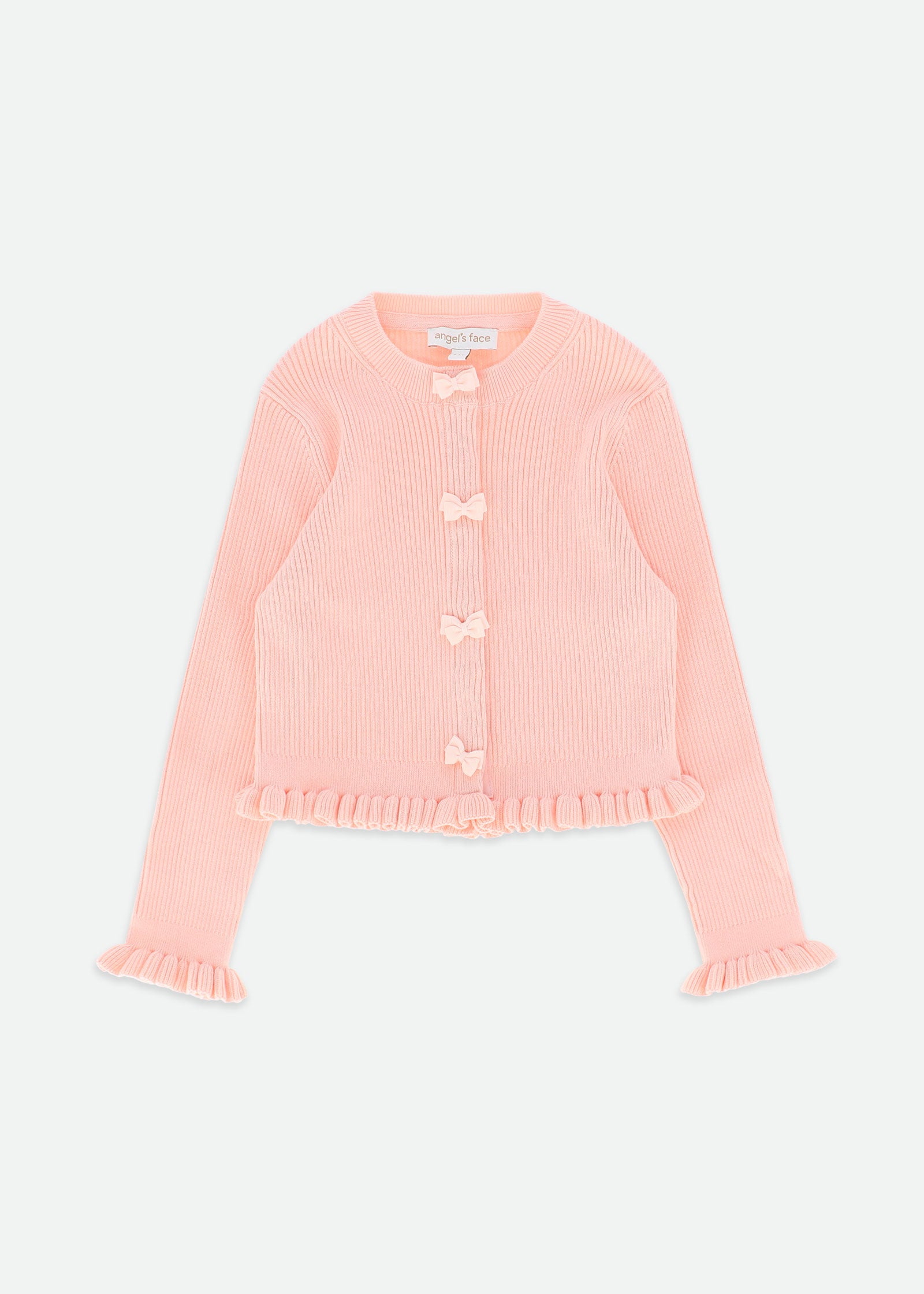 Tyler Ribbed Cardigan Peach