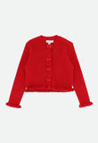 Tyler Ribbed Cardigan Red