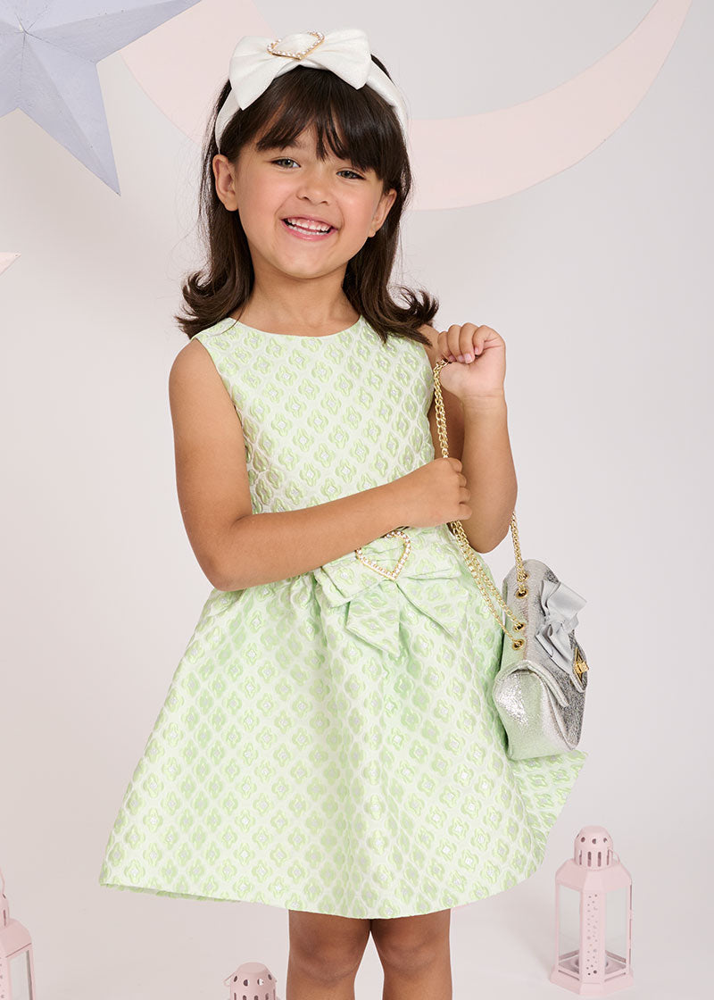 Ursula Heart Bow Dress Green