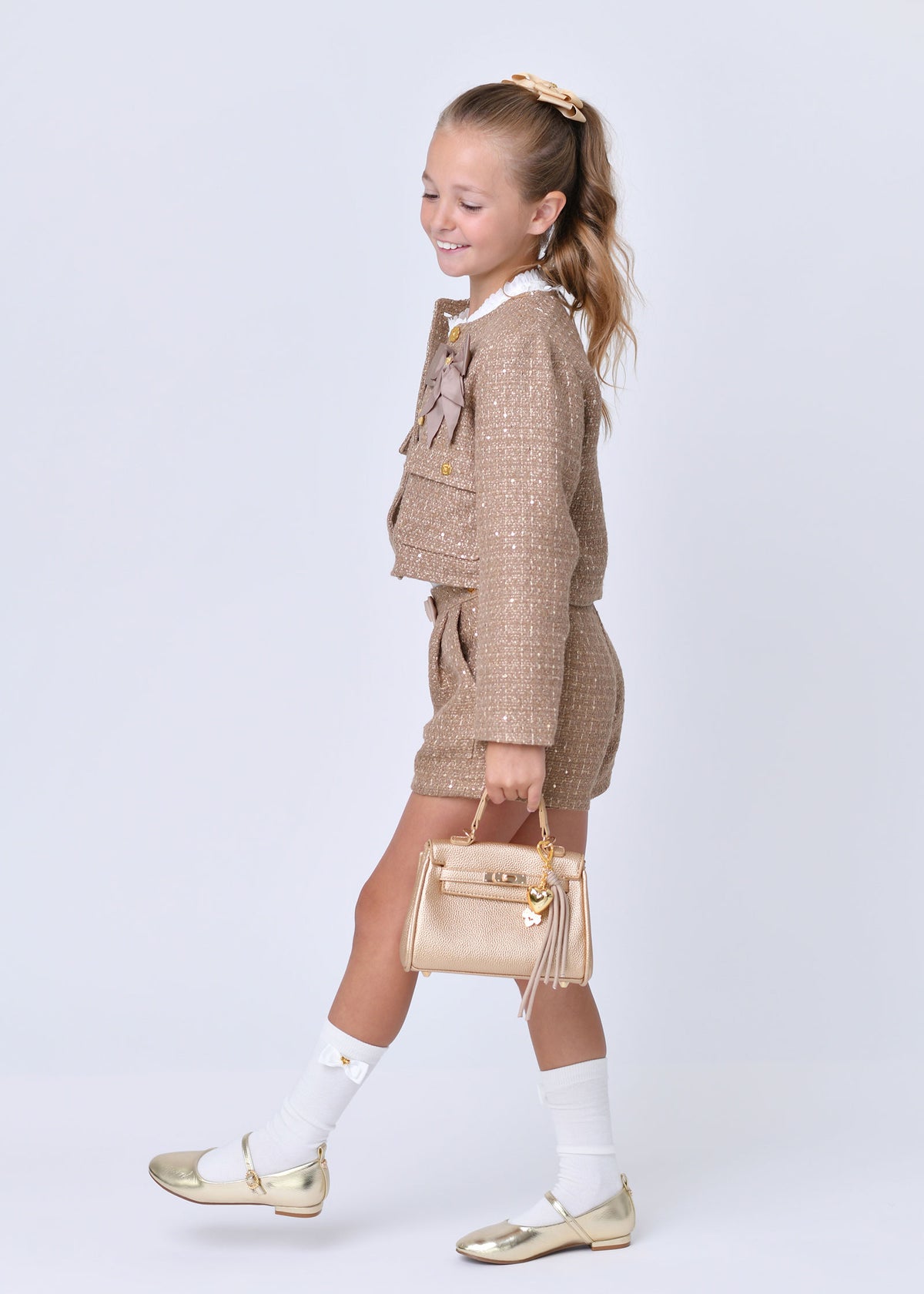 Vicki Charm Bag Gold
