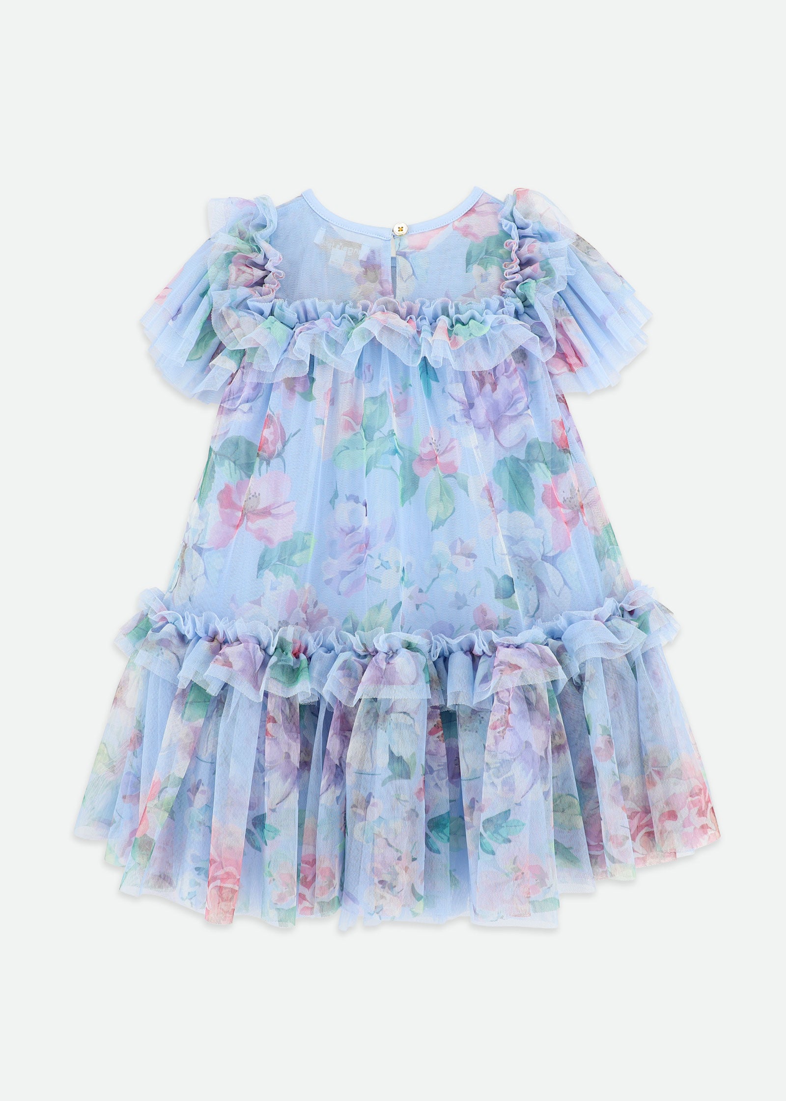 Victoria Flower Tulle Dress Pretty Blue