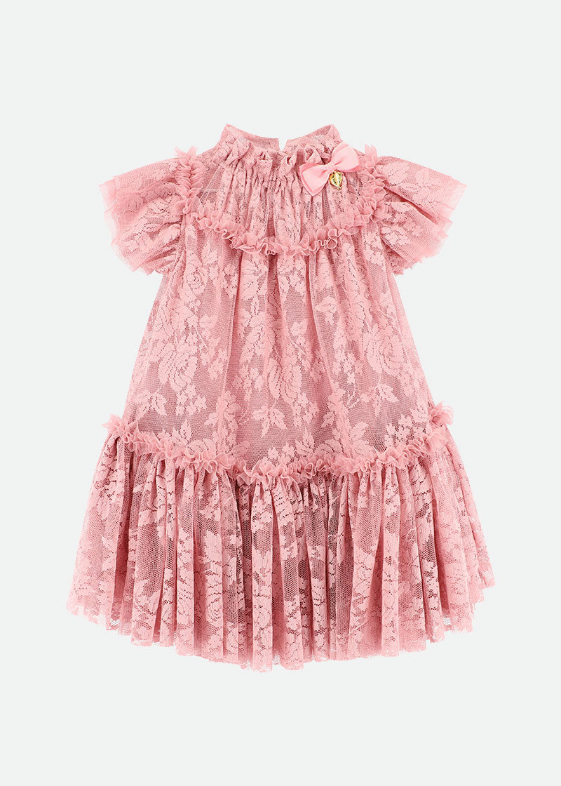 Vida Lace Dress Tea Rose